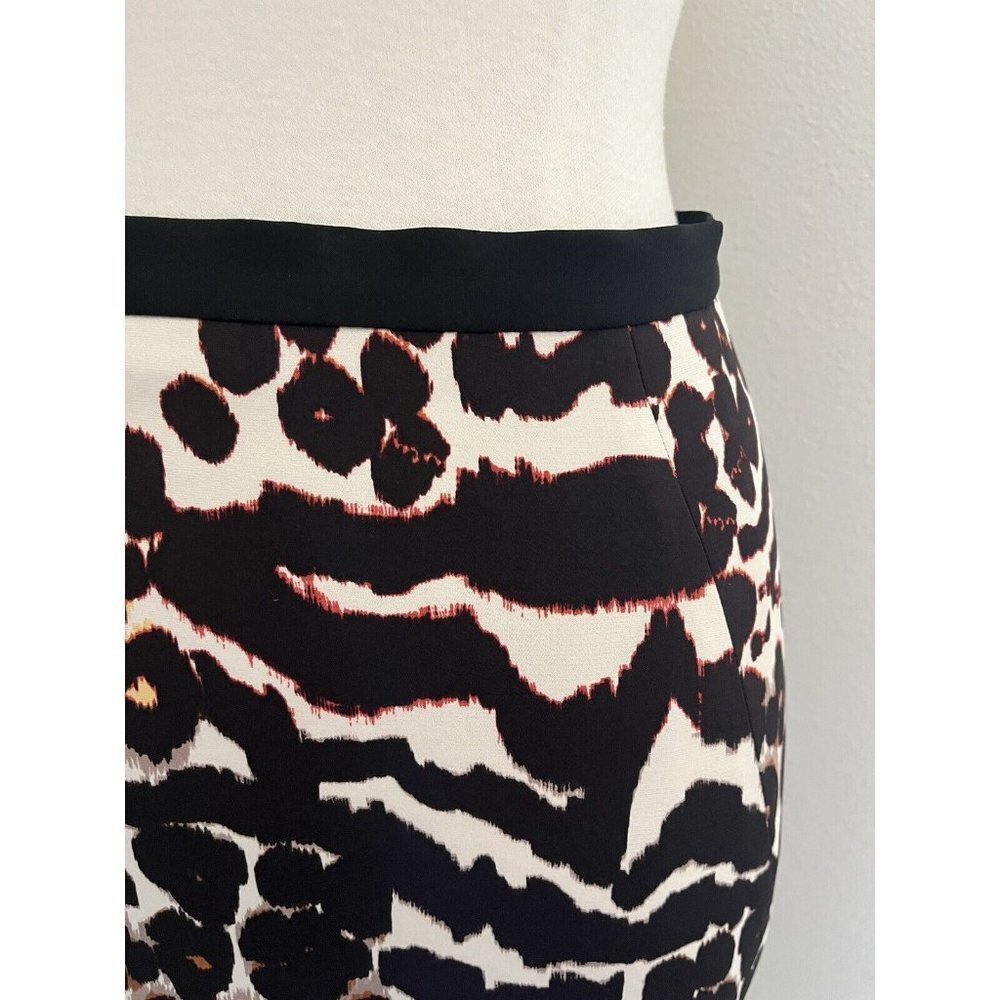 Ginger & Smart Womens Skirt Size 10 Pencil Multicolor Silk Animal Print New - Picture 4 of 11
